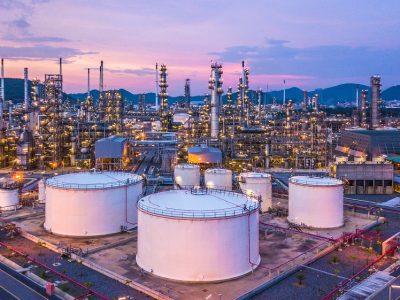 Oil,Refinery,Plant,From,Industry,Zone,,Aerial,View,Oil,And